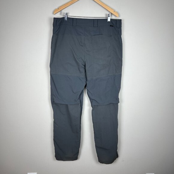 REI Co-op Pants Men 38x32 Gray Cargo Vented Technical Hiking Regular Fit Stretch - Picture 5 of 14